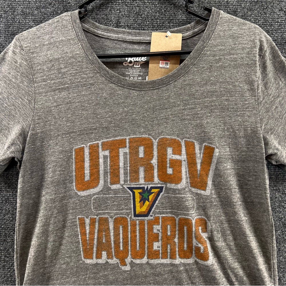 UTRGV Vaqueros T-Shirt‎ Univ of Texas Rio Grande Valley Womens Medium Gray NEW!